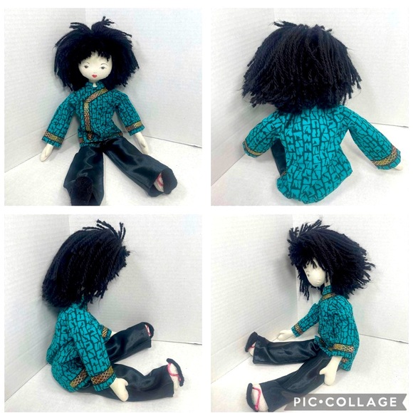 Japanese likeness approx 21” cotton doll appears lovingly handmade Price Firm - Picture 10 of 11